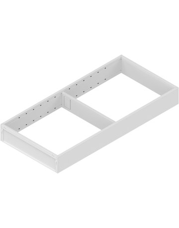 AMBIA-LINE Rahmen, für LEGRABOX/MERIVOBOX Schubkasten, Stahl, NL=450 mm, Breite=200 mm, seidenweiss matt - Blum