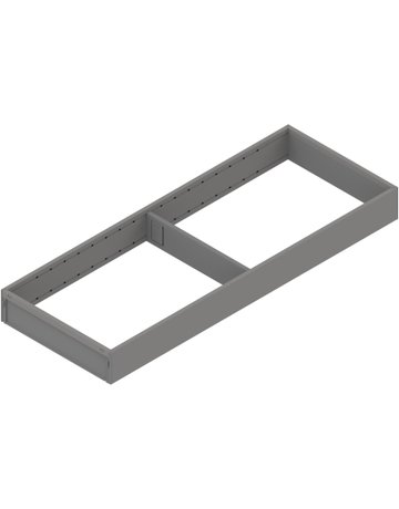 AMBIA-LINE Rahmen, für MERIVOBOX Schubkasten, Stahl, NL=550 mm, Breite=200 mm, indiumgrau matt - Blum
