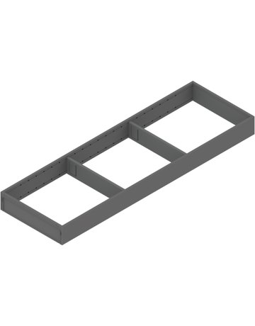 AMBIA-LINE Rahmen, für LEGRABOX/MERIVOBOX Schubkasten, Stahl, NL=650 mm, Breite=200 mm, oriongrau matt - Blum