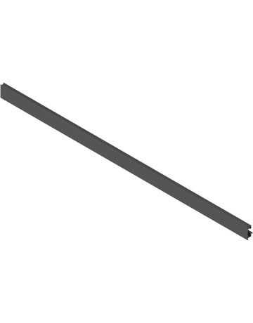 LEGRABOX Vorderstück, mit Nut für Einschubelement, für Innenauszug, KB=1200 mm, zum Ablängen, oriongrau matt - Blum