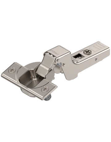 CLIP top Standardscharnier 110°, Innenanschlag, Topf: Einpressen, vernickelt - Blum