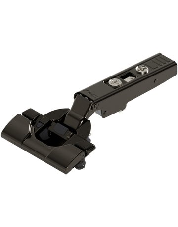 CLIP top BLUMOTION Standardscharnier 110°, Eckanschlag, Topf: INSERTA, onyxschwarz