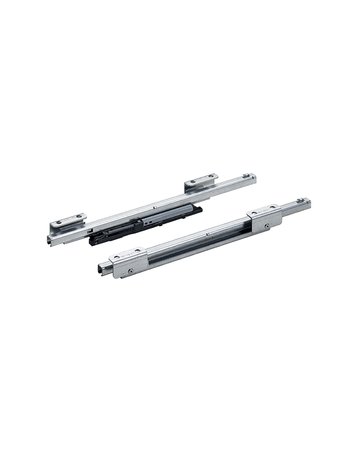 Schreibmaterialschale- Auszugsführung, Teilauszug, Quadro 12 Push to open 9156337, Stahl verzinkt - Hettich