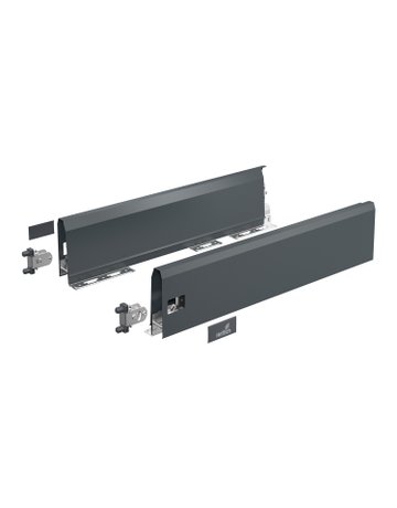 ArciTech Set Zarge, Zargenhöhe 126 mm x NL 270 mm, anthrazit, links und rechts - Hettich