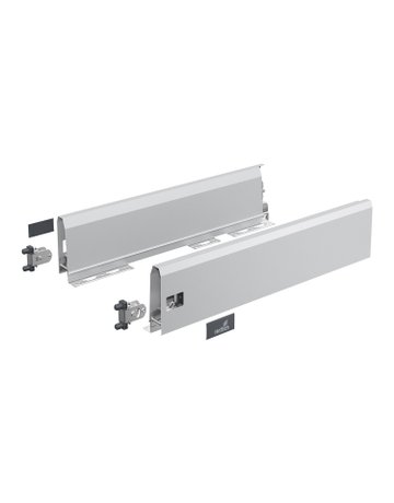 ArciTech Set Zarge, Zargenhöhe 126 mm x NL 270 mm, silber, links und rechts - Hettich