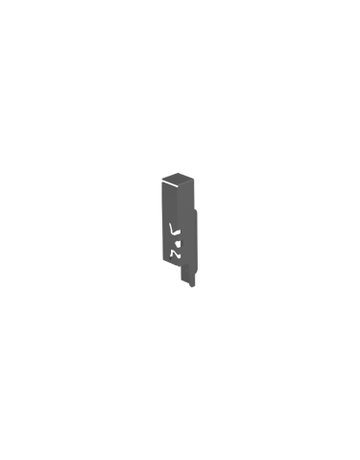 Rückwandverbinder ArciTech 126 mm, anthrazit, links - Hettich