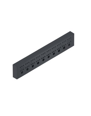 Distanzleiste, 25 x 350 x 67, anthrazit - Hettich