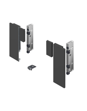 AvanTech YOU Set Verbinder für gestaltbare Innenfront, Nutzung mit Inlayzarge, Systemhöhe 187, anthrazit - Hettich