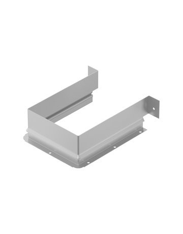 Metallumrandung für Siphonausschnitt - eckig, silber - Hettich