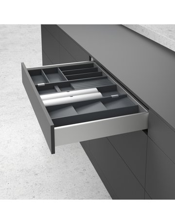 Schubk.-Einlegeschale,Buche, anthrazit OrgaTray 270,9316554 - Hettich