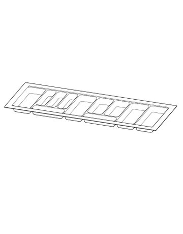 OrgaTray 440, weiß, 380 - 440 / 1091 - 1150, weiß - Hettich