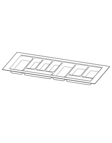 OrgaTray 440, weiß, 380 - 440 / 901 - 1000, weiß - Hettich