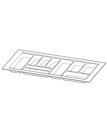 OrgaTray 440, weiß, 441 - 520 / 901 - 1000, weiß - Hettich