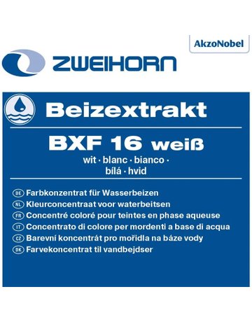 Beizextrakt wasserlöslich weiß BXF 16 0,5 ltr - Zweihorn