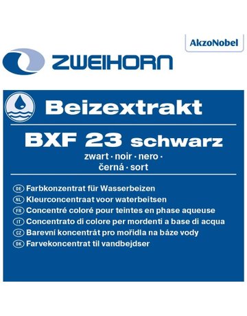 Beizextrakt wasserlöslich schwarz BXF 23 0,5 ltr - Zweihorn