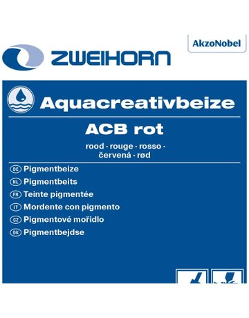 Aquacreativ-Beize ACB rot 1000 ml - Zweihorn