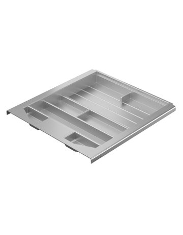 Schreibmaterialschale, Höhe 40 mm, 380 / 392, Aluminium Optik - Hettich