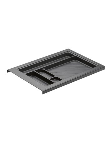 Schreibmaterialschale für Schmalcontainer, Höhe 25 mm, 280 /292, schwarz - Hettich