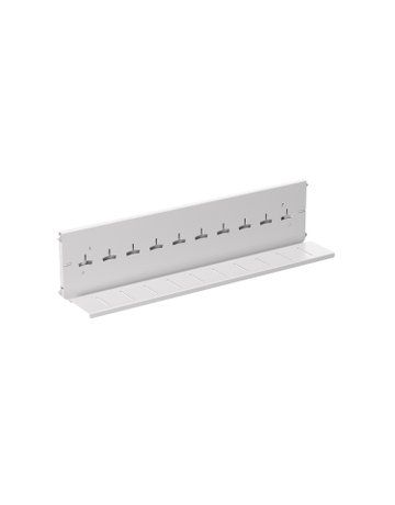 Karteibahn, 400 mm, Aluminium Optik - Hettich