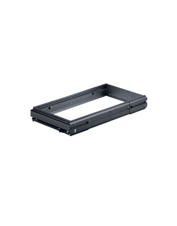 Stufenlos breitenverstellbarer Hängeregistraturrahmen Systema Top 2000, 700 - 872, schwarz - Hettich
