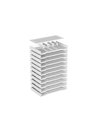 Formularablage, Fächeranzahl: 11, 392 mm, Aluminium Optik - Hettich