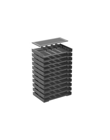 Formularablage, Fächeranzahl: 11, 392 mm, schwarz - Hettich