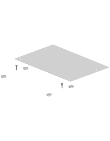 Deckel für SmarTray Stahl 75 mm mit Kassette, weiß - Hettich