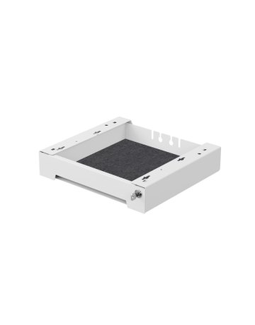SmarTray Stahl 75 mm mit Kassette (Einzelverpackung), weiß - Hettich