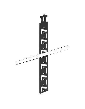 Verriegelungsstangen Stop Control, Lochreihe 32 mm, einseitig, Länge HE 7,5, rechts - Hettich
