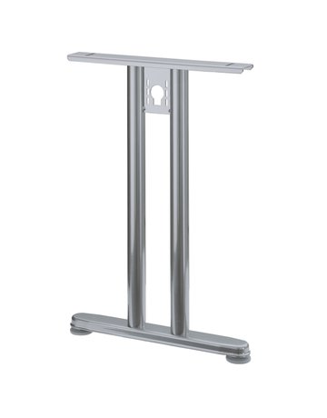 Tischgestell-Grundfuß zum Verketten,T-Form Change Basic 9280581,links/rechts, aluoptik H 695 - Hettich