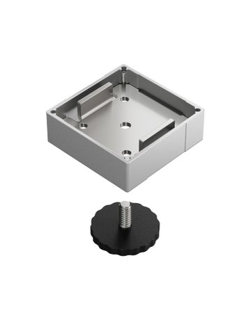 LegaDrive Systems Tischfuß, graphitgrau - Hettich