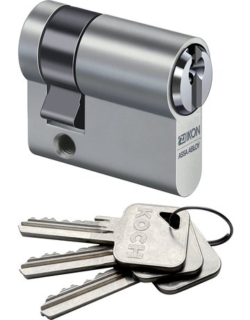 Profil-Halbzylinder P032 Mmv je 3 Schl. BL=40/- mm Code Z4114035 - Ikon