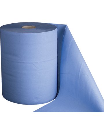 Putzpapier ECO blau 3-lagig 1000 Abrisse Blatt 360 x 300 mm Rollenlänge 300 m