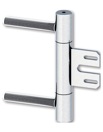 Türband 3-teilig vernickelt 70 kg pro Türblatt S315NI - Aptus