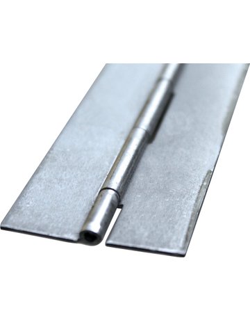 Haubenscharnier ungelocht Eisen blank 40 x 1,25 x 2,5 mm, Länge 3500 mm