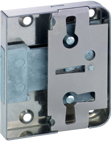 Aufschraub Möbelschloss vernickelt 772/30 Zuhaltung 8 X 6 mm - JuNie