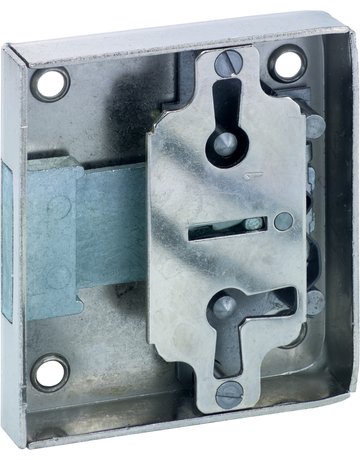 Aufschraub Möbelschloss vernickelt 787/50 Zuhaltung 8 X 8 mm - JuNie