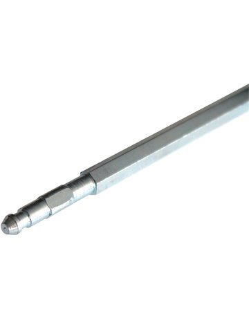 Sechskantstab 7 mm, 300 mm für Vierkantstabaufnahme