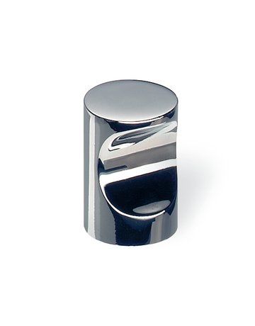Zylinderknopf Messing edelstahlfinish H 27 Ø 21 mm - Schwinn