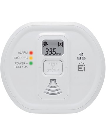 Kohlenmonoxidwarnmelder Ei208iDW mit LCD-Display, optional funkvernetzbar