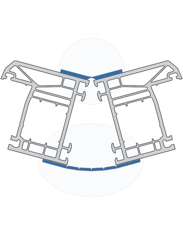 Knickwinkel 120 2,5 mm 60 x 60 mm - EXTE