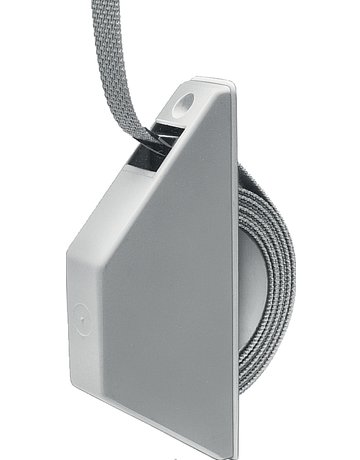 Mini-Halbeinlass-Gurtwickler weiß LA 135 mm mit Gurt 5 m
