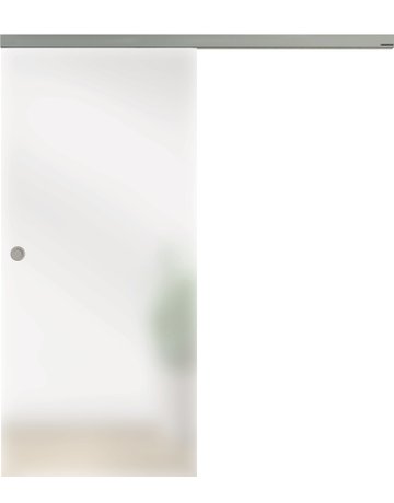 Ganzglas Schiebetüre Satinato Maße: 2183 x 1060 x 8 mm - Licht & Harmonie