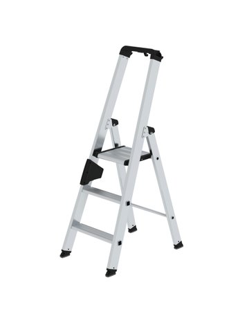 Günzburger Stufen Stehleiter # 40103 einseitg 3 Stufen 80mm Tritt - MUNK