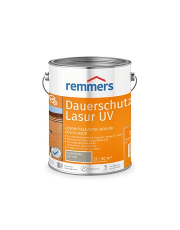 Dauerschutz-Lasur UV silbergrau (RC-970) 5 l - Remmers
