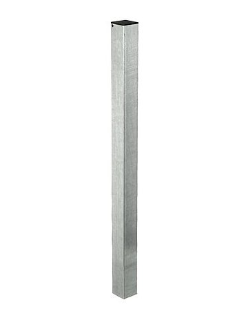 Torpfosten 80x80x3x1170 mm feuerverzinktz.Einbetonieren inkl. 1 Kunststoffkappe, - Pitzl