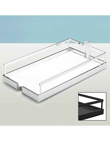 Arena STYLE Rutschstopp Einhängetablare, 350 x 462 x 93 mm, pulverbeschichtet anthrazit - Hettich