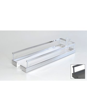 Arena STYLE Rutschstopp Einhängetablare (Dispensa Junior Slim), 150 x 462 x 93, pulverbeschichtet anthrazit - Hettich