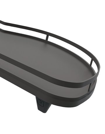 LeMans II Tablar-Sets Arena STYLE, pulverbeschichtet anthrazit, 600, rechts - Hettich