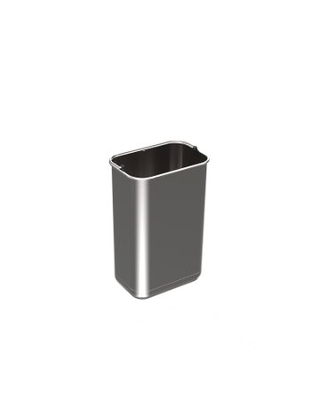 Eimer 10 l, Edelstahl, B x T x H 225 x 150 x 350 mm, Für Abfallsystem Bin.it Duo I - Hettich